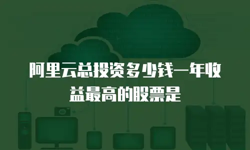 阿里云总投资多少钱一年收益最高的股票是