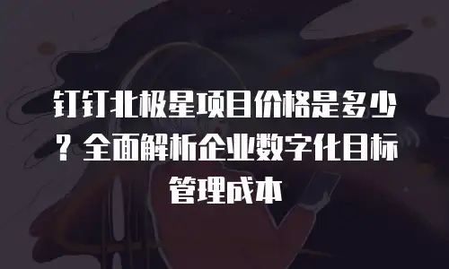 钉钉北极星项目价格是多少？全面解析企业数字化目标管理成本