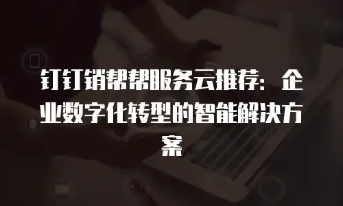 钉钉销帮帮服务云推荐：企业数字化转型的智能解决方案