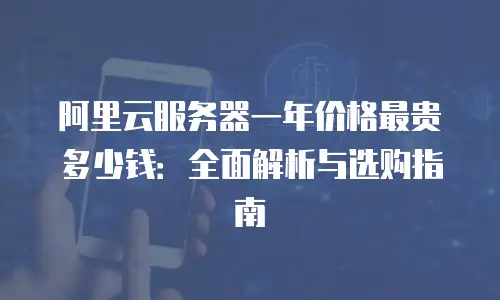 阿里云服务器一年价格最贵多少钱：全面解析与选购指南