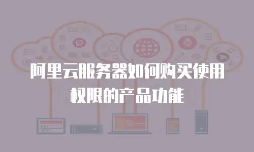 阿里云服务器如何购买使用权限的产品功能