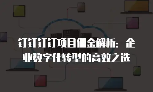 钉钉钉钉项目佣金解析：企业数字化转型的高效之选