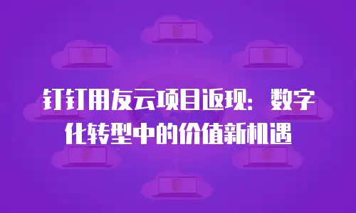 钉钉用友云项目返现：数字化转型中的价值新机遇