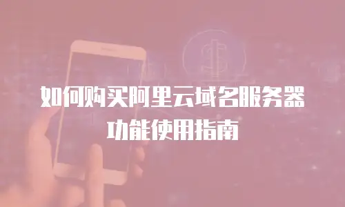 如何购买阿里云域名服务器功能使用指南