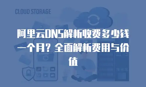 阿里云DNS解析收费多少钱一个月？全面解析费用与价值