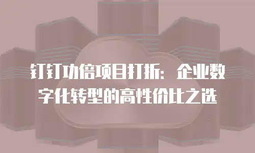 钉钉功倍项目打折：企业数字化转型的高性价比之选
