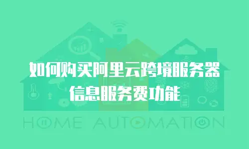 如何购买阿里云跨境服务器信息服务费功能