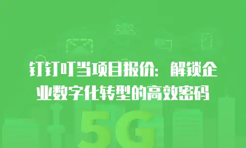 钉钉叮当项目报价：解锁企业数字化转型的高效密码