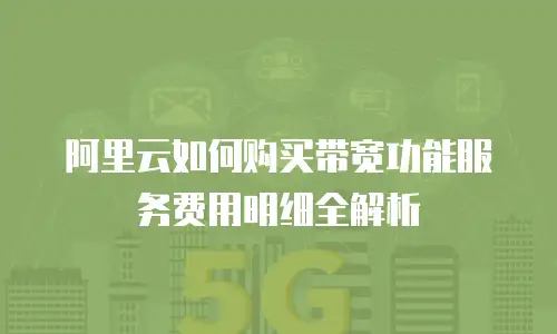 阿里云如何购买带宽功能服务费用明细全解析