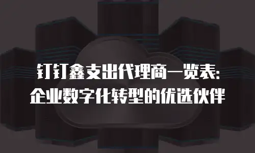 钉钉鑫支出代理商一览表：企业数字化转型的优选伙伴