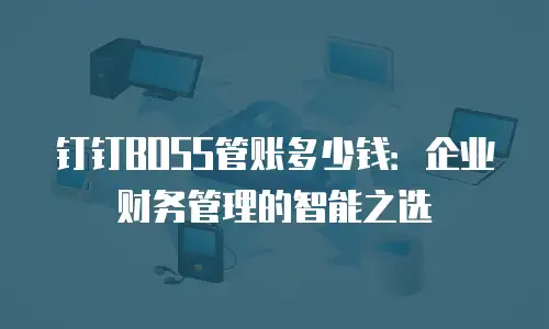钉钉BOSS管账多少钱：企业财务管理的智能之选