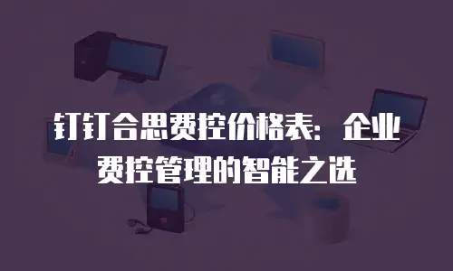 钉钉合思费控价格表：企业费控管理的智能之选