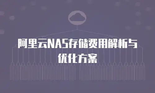 阿里云NAS存储费用解析与优化方案