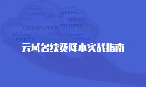 云域名续费降本实战指南