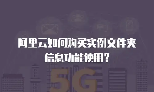 阿里云如何购买实例文件夹信息功能使用？