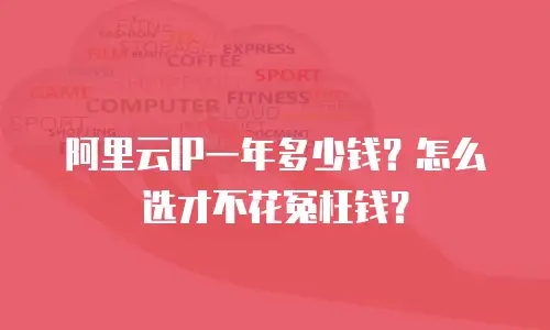 阿里云IP一年多少钱？怎么选才不花冤枉钱？