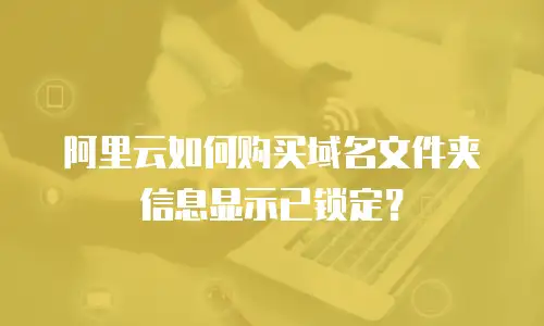 阿里云如何购买域名文件夹信息显示已锁定？