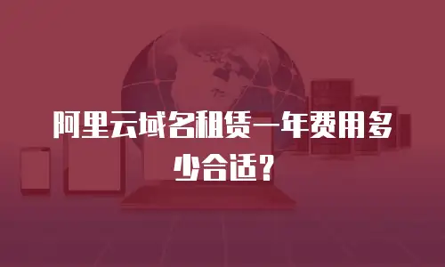 阿里云域名租赁一年费用多少合适？