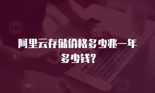 阿里云存储价格多少兆一年多少钱？
