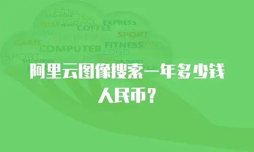 阿里云图像搜索一年多少钱人民币？