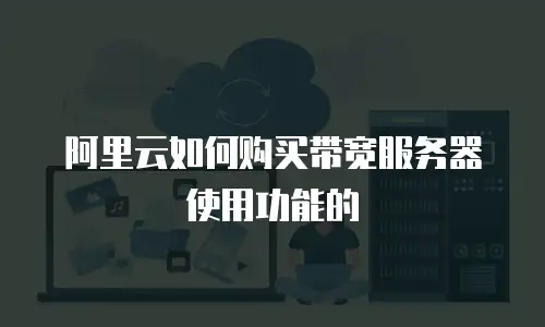 阿里云如何购买带宽服务器使用功能的