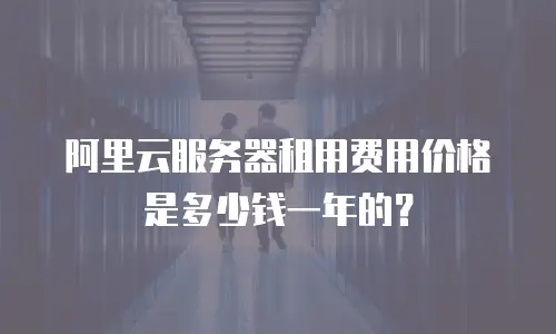 阿里云服务器租用费用价格是多少钱一年的？
