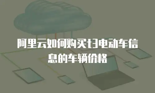 阿里云如何购买t3电动车信息的车辆价格