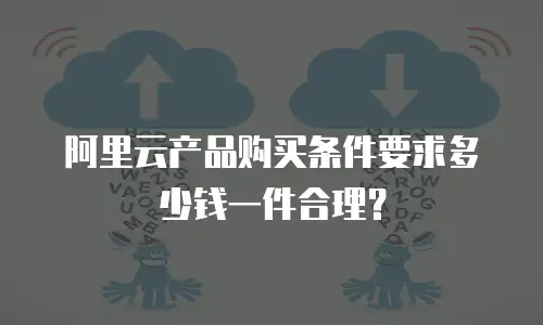 阿里云产品购买条件要求多少钱一件合理？