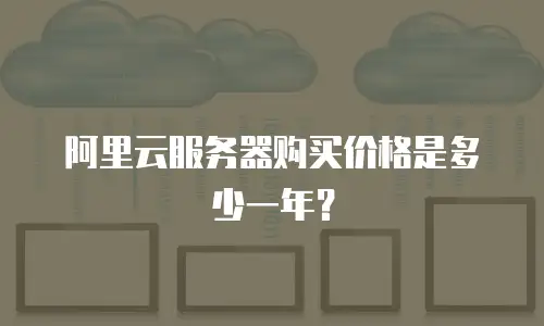 阿里云服务器购买价格是多少一年？