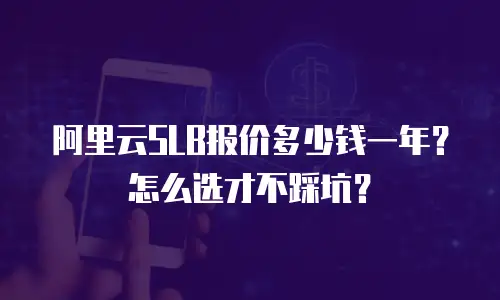 阿里云SLB报价多少钱一年？怎么选才不踩坑？