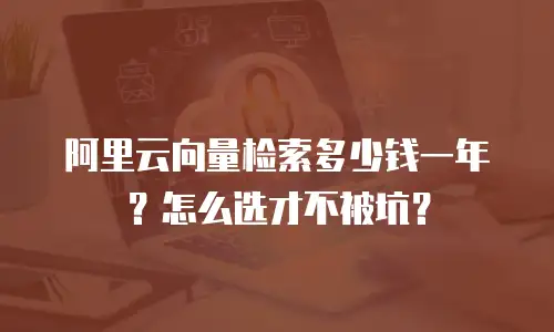 阿里云向量检索多少钱一年？怎么选才不被坑？