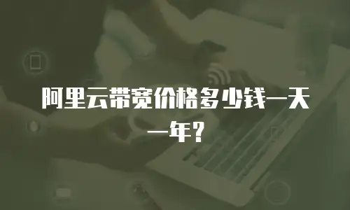 阿里云带宽价格多少钱一天一年？
