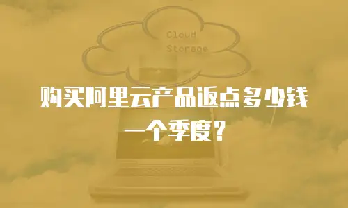 购买阿里云产品返点多少钱一个季度？