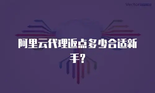 阿里云代理返点多少合适新手？