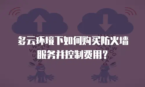 多云环境下如何购买防火墙服务并控制费用？