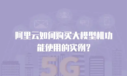 阿里云如何购买大模型机功能使用的实例？