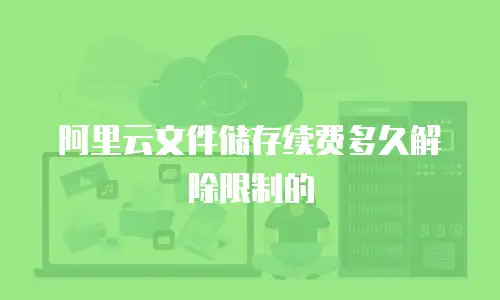 阿里云文件储存续费多久解除限制的