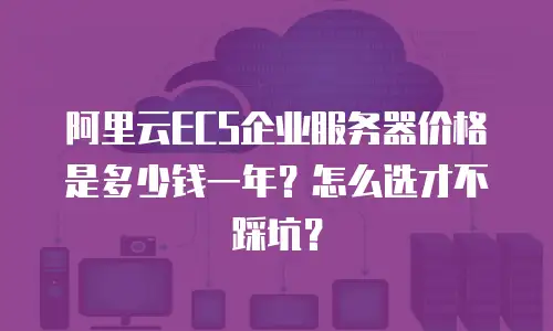 阿里云ECS企业服务器价格是多少钱一年？怎么选才不踩坑？