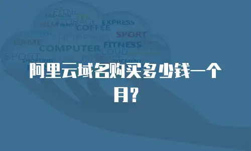 阿里云域名购买多少钱一个月？