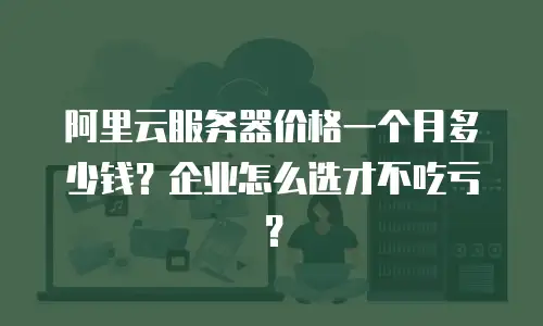 阿里云服务器价格一个月多少钱？企业怎么选才不吃亏？