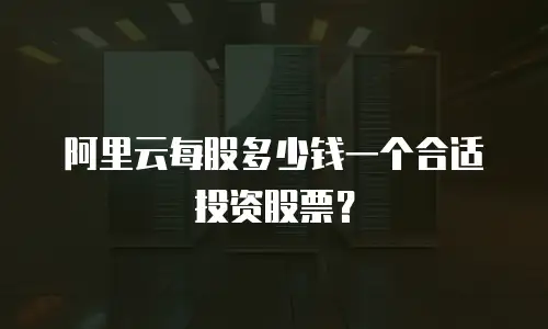 阿里云每股多少钱一个合适投资股票？