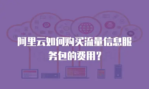 阿里云如何购买流量信息服务包的费用？