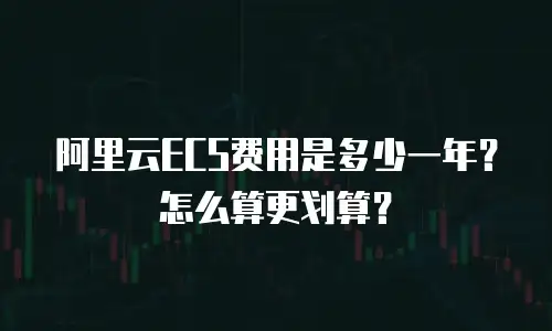 阿里云ECS费用是多少一年？怎么算更划算？