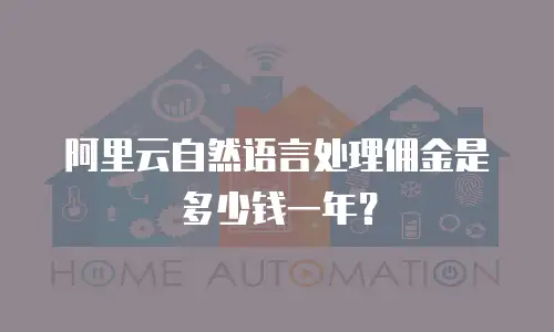 阿里云自然语言处理佣金是多少钱一年？