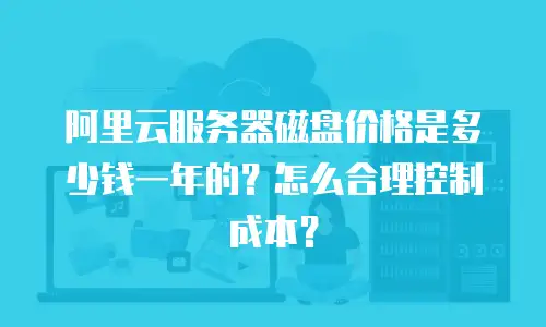 阿里云服务器磁盘价格是多少钱一年的？怎么合理控制成本？