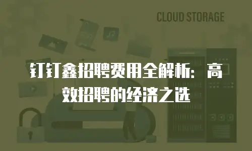钉钉鑫招聘费用全解析：高效招聘的经济之选