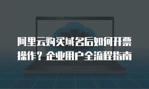 阿里云购买域名后如何开票操作？企业用户全流程指南