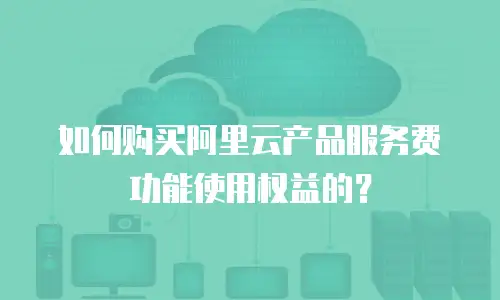如何购买阿里云产品服务费功能使用权益的？