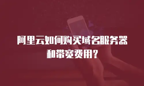 阿里云如何购买域名服务器和带宽费用？