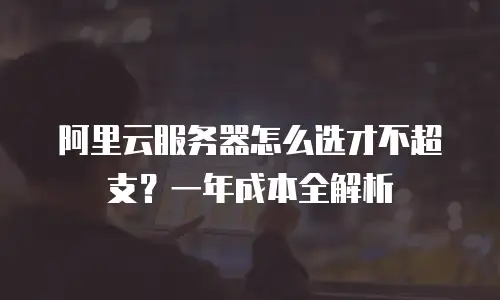 阿里云服务器怎么选才不超支？一年成本全解析